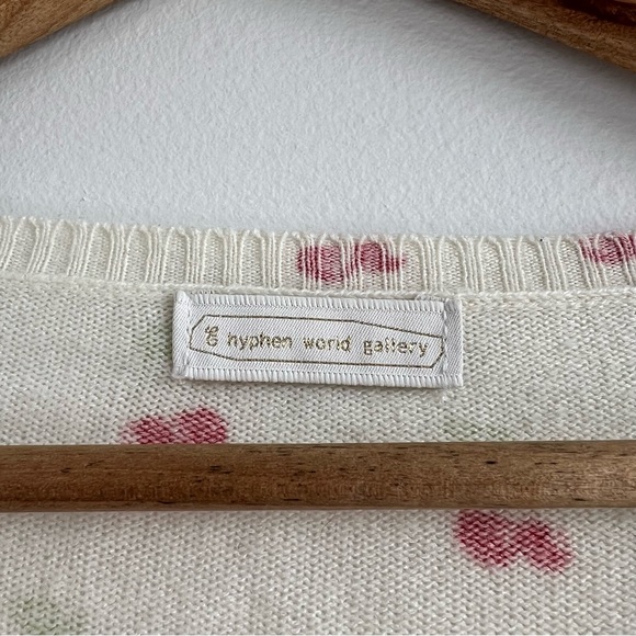 Cherry Patterned White Sweater - Picture 4 of 7